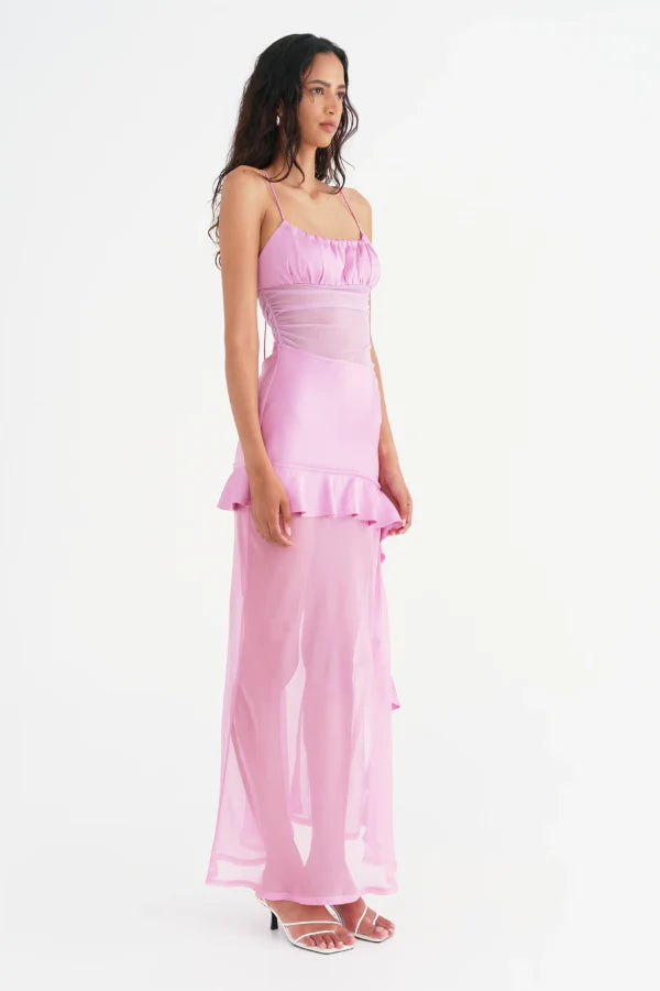 Hire BENNI Delilah Maxi Dress in Bubblegum Pink