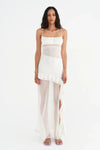 Hire BENNI Delilah Maxi Dress in Off White