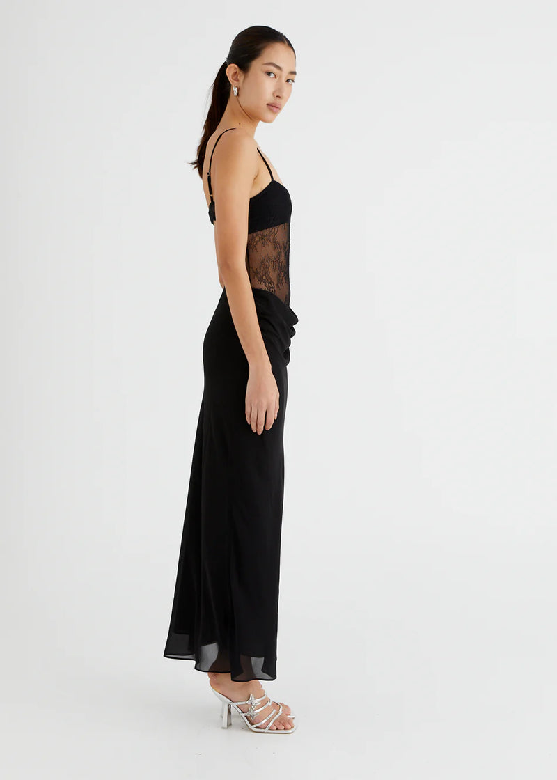 Hire BENNI Gabriel Maxi Dress in Black