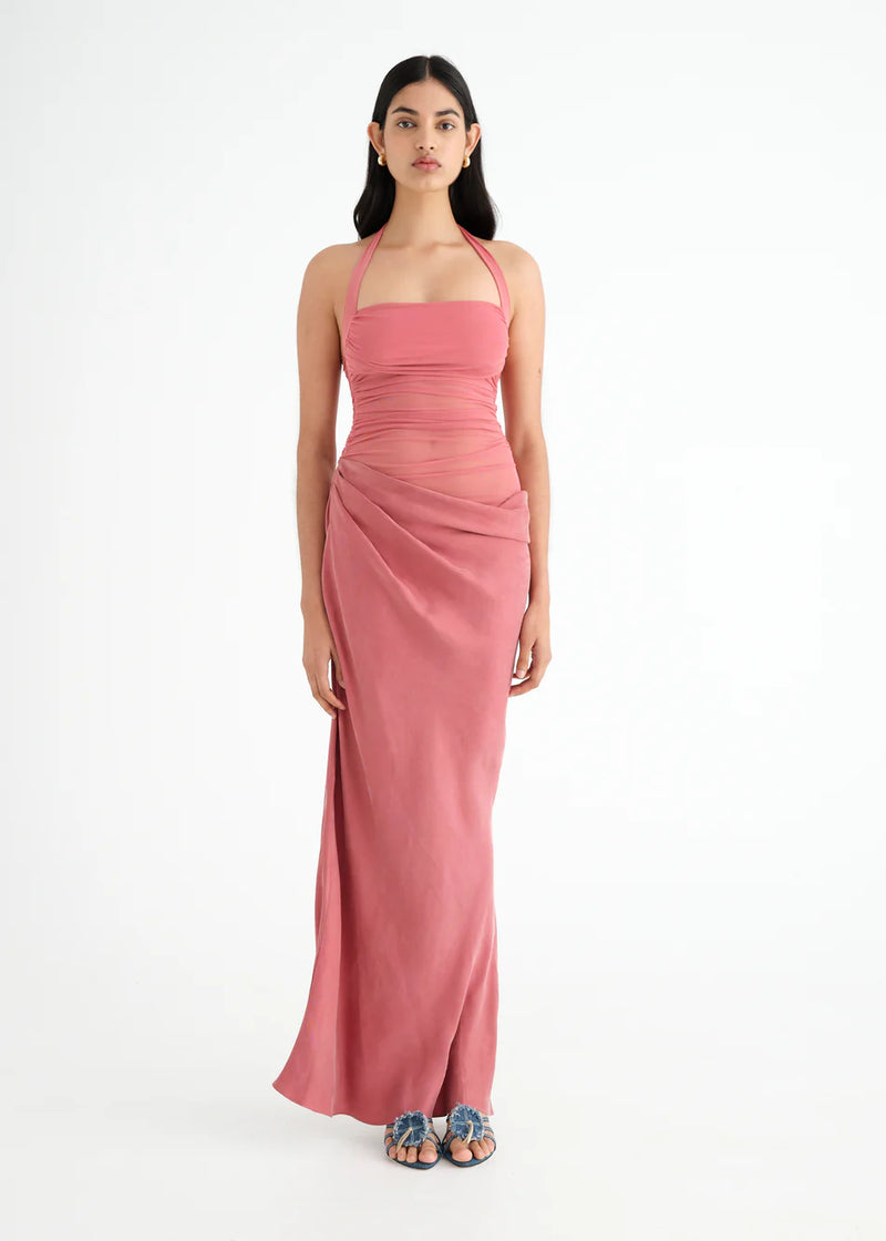 Hire BENNI Gina Maxi Dress in Rose Pink