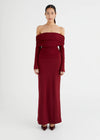 Hire BENNI Lorena Maxi Dress in Merlot Red