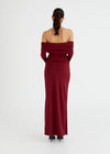 Hire BENNI Lorena Maxi Dress in Merlot Red