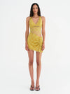 Hire BENNI Margot Mini Dress in Wasabi Yellow