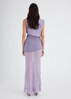 Hire BENNI Mayan Tessa SET Skirt and Off-Shoulder Top in Jacaranda Purple