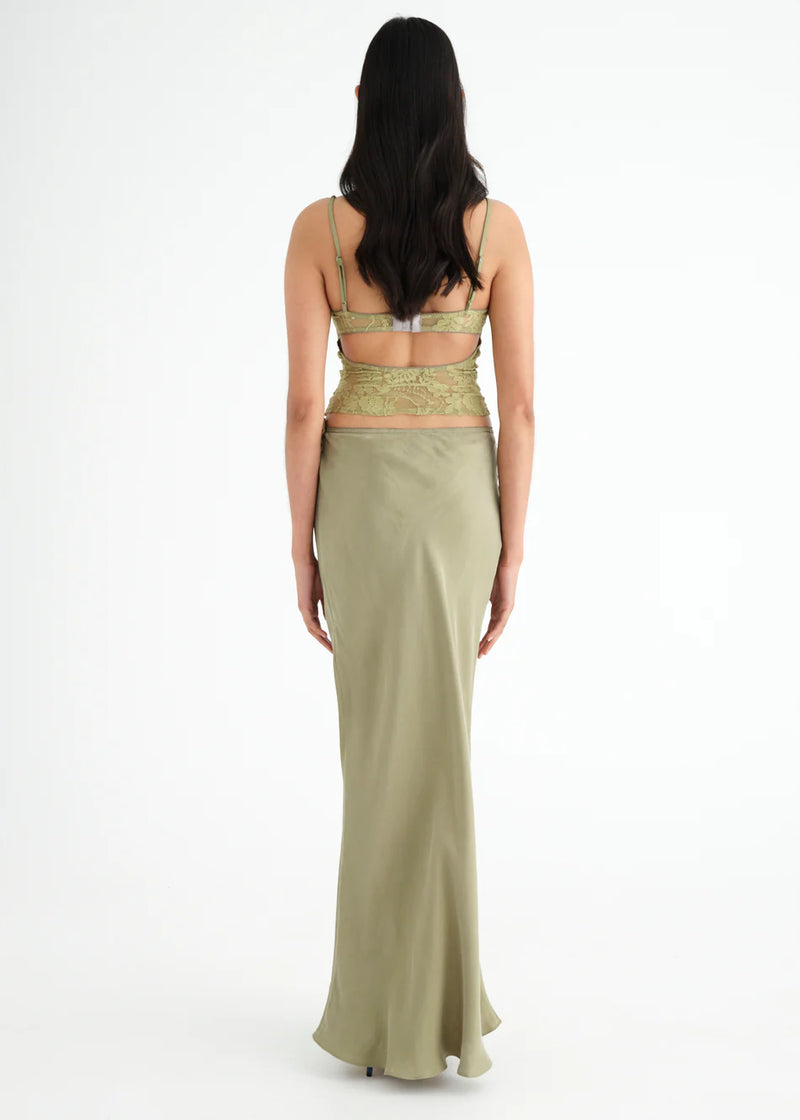 Hire BENNI Miko SET Skirt and Cami Top in Pear Green