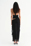 Hire BENNI Penelope Halter Maxi Dress in Black