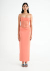 Hire BENNI Stefania Maxi Dress in Grapefruit