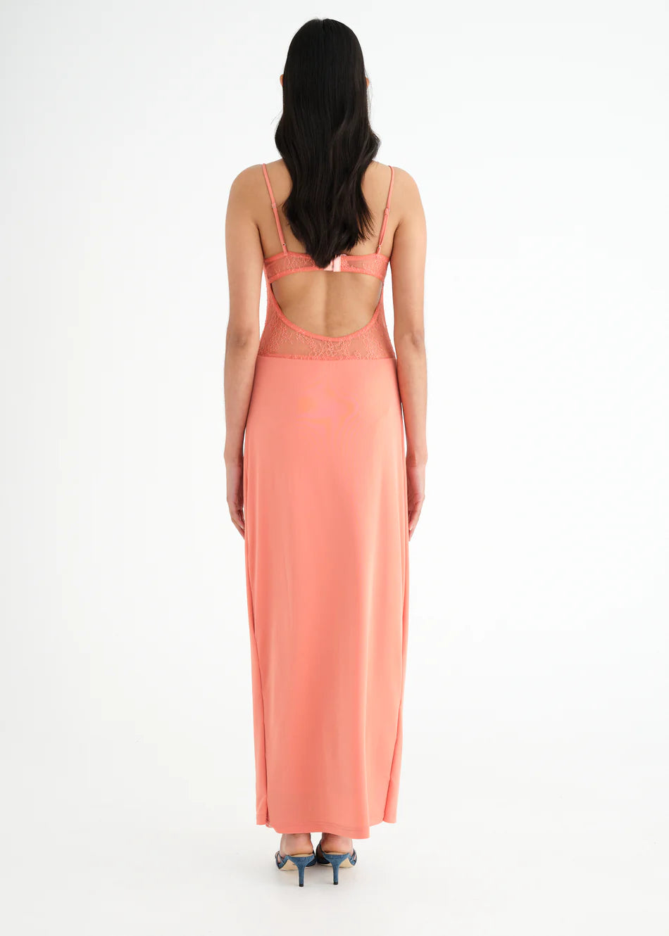 Hire BENNI Stefania Maxi Dress in Grapefruit