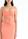 Hire BENNI Stefania Maxi Dress in Grapefruit