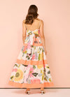 Hire BY NICOLA Monet Tiered Maxi Dress In Potpourri Melon