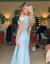 Hire Bec + Bridge Kailani Asym Dress in Dolphin Blue