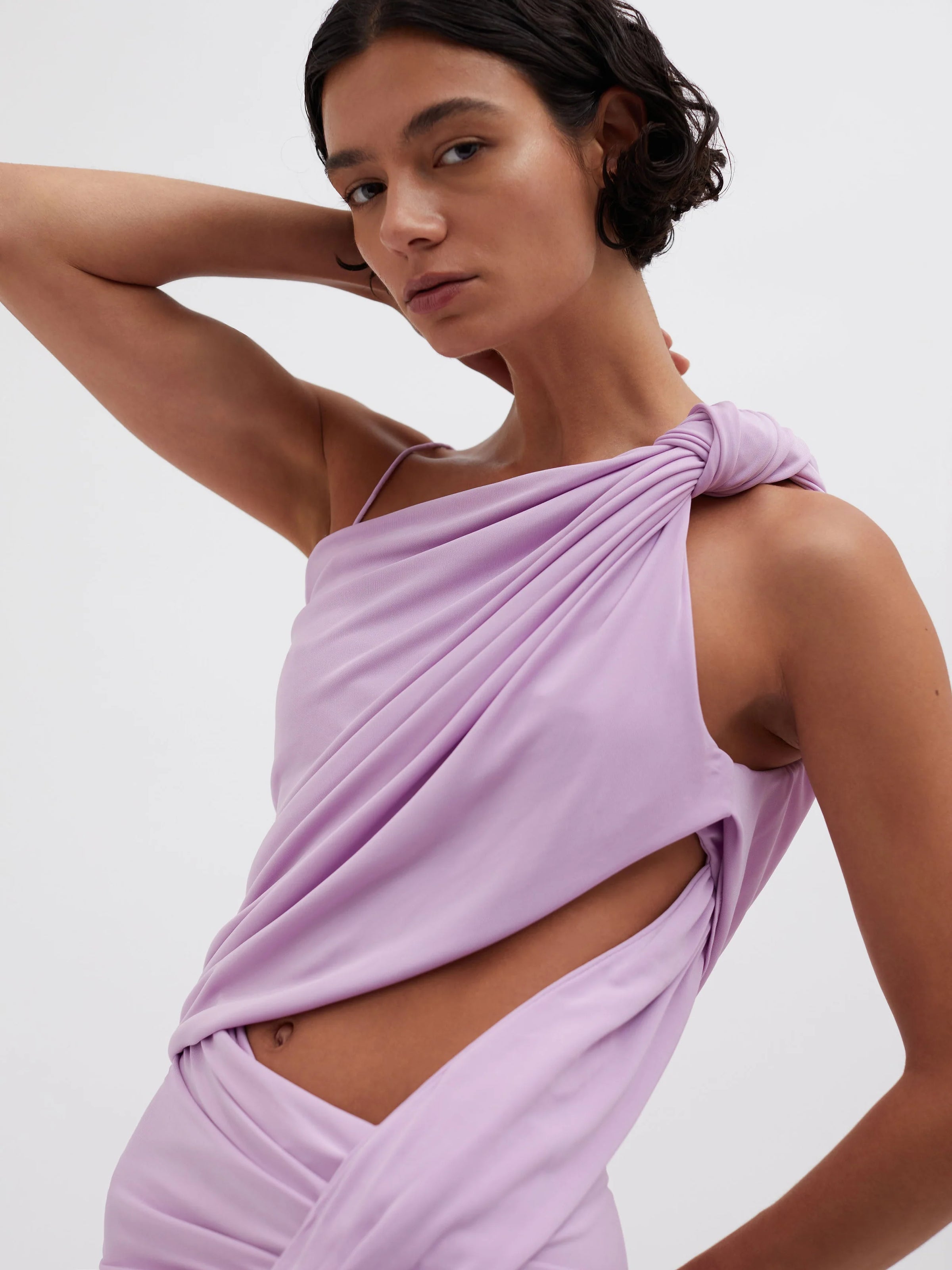 Hire CHRISTOPHER ESBER Twisted Lever Dress in Pink Tourmaline