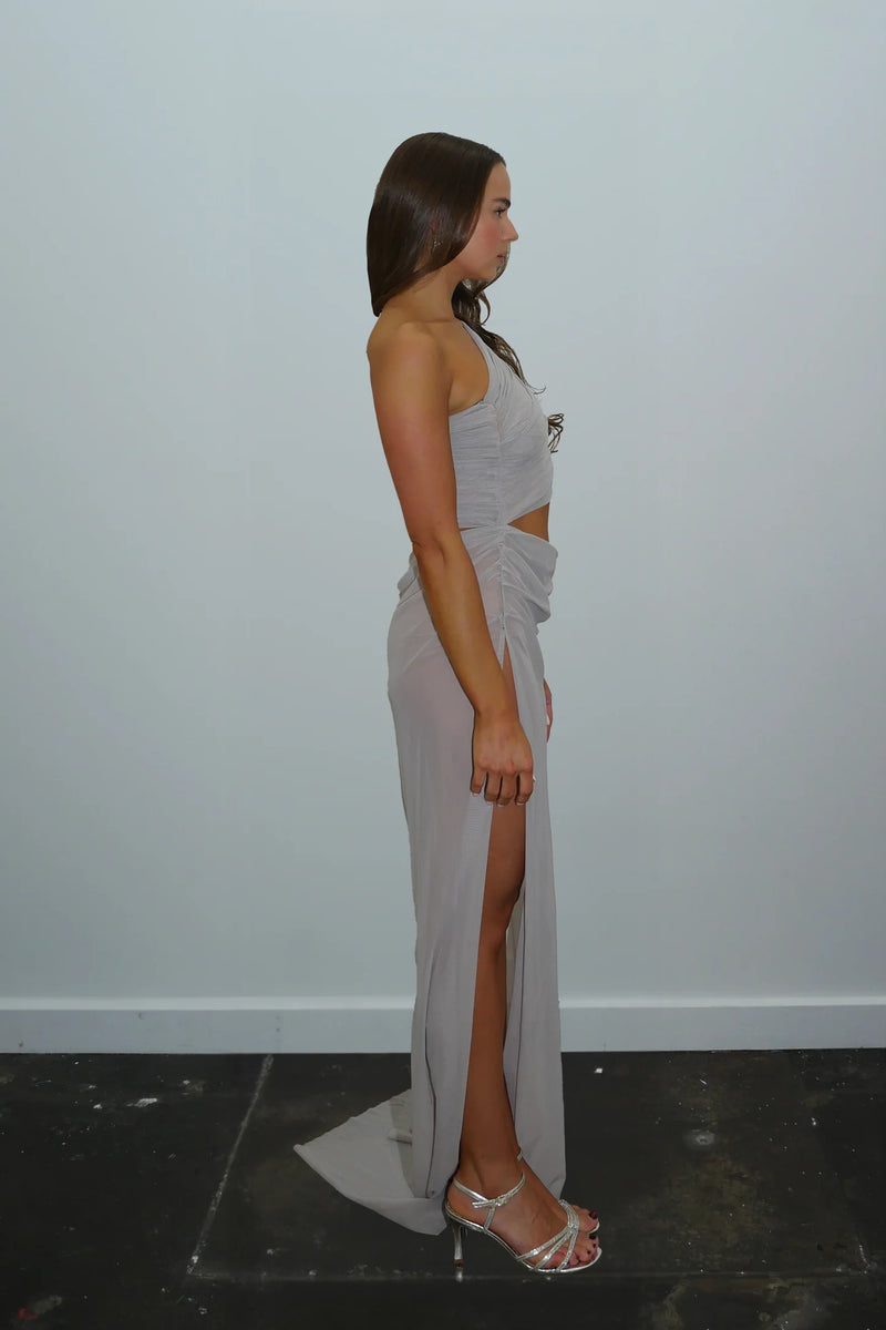 Hire DŽO Lara Dress in Silver Grey