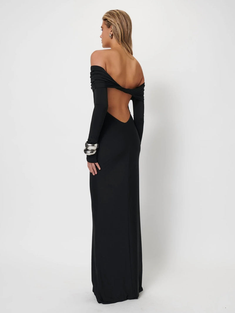 Hire EFFIE KATS Gwen Gown in Black