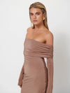 Hire EFFIE KATS Gwen Gown in Coffee