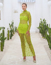 Hire ELIYA Kallum Gown Lime Green