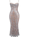 Hire HOUSE OF CB Azzurra Lace Godet Gown in Ice Blue