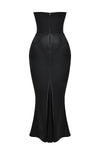 Hire HOUSE OF CB Persephone Black Strapless Corset Dress in Black