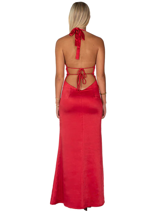 Hire I AM DELILAH. Margot Maxi in Cherry Red