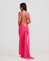 Hire MÉLANI Izabella Gown in Fuchsia Pink