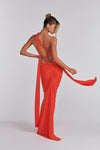 Hire MÉLANI Izabella Gown in Tangerine