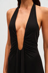 Hire MISHA Jennifer Cupro Maxi Dress in Black