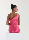 Hire NATALIE ROLT Monika Mini Dress in Neon Pink