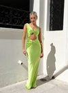 Hire NATALIE ROLT Tamika Gown in Lime