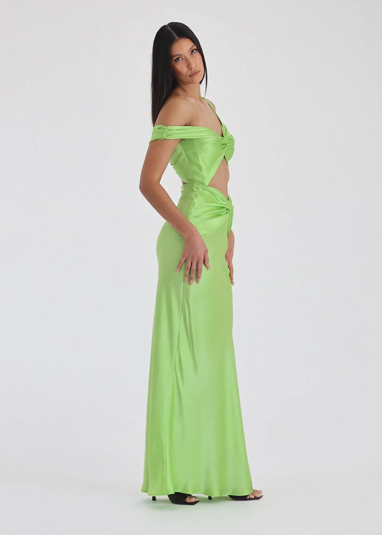 Hire NATALIE ROLT Tamika Gown in Lime