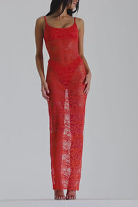 Hire Natalie Rolt Giana Dress in Tangerine Lace