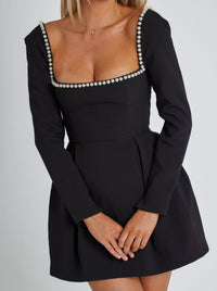 Hire ODD MUSE The Ultimate Muse Pearl Mini Dress in Black