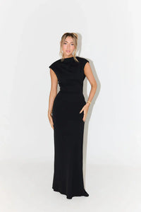 Hire ODD MUSE The Ultimate Muse Drape Back Maxi Dress Black