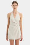 Hire SIR THE LABEL Affogato Twist Mini Dress in Cream