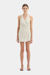 Hire SIR THE LABEL Affogato Twist Mini Dress in Cream