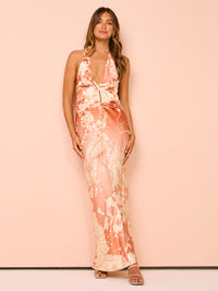 Hire SIR THE LABEL Como Twist Dress in Paradiso Print