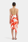 Hire SIR THE LABEL Ramona Asymmetric Bias Dress in Mariposa Lily