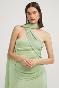 Hire TOJHA Iesha Dress in Matcha Green