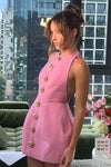 Hire ATOIR Tiffany Mini Dress in Blush Pink