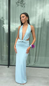 Hire DECONDUARTE Elin Maxi Dress in Sky Blue