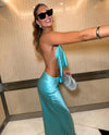 Hire MICHAEL LO SORDO Iced Bias Maxi Dress in Blue