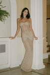 Hire MIRROR PALAIS The Starlite Dress in Diamond Sand