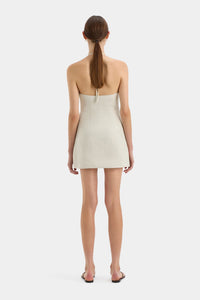 Hire SIR THE LABEL Affogato Twist Mini Dress in Cream