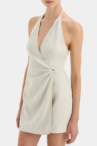 Hire SIR THE LABEL Affogato Twist Mini Dress in Cream