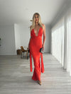 Hire MÉLANI Izabella Gown in Tangerine