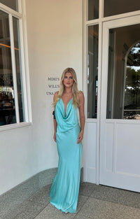 Hire MICHAEL LO SORDO Iced Bias Maxi Dress in Blue