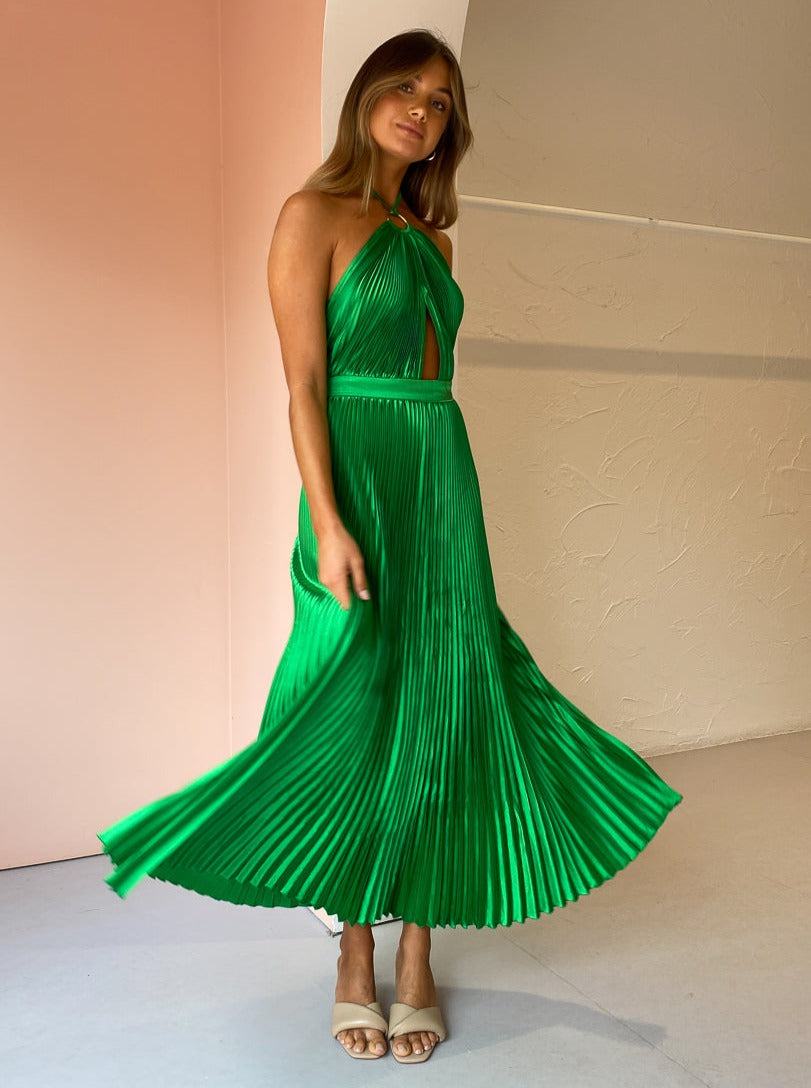 Hire L IDEE Reveil Gown in Bright Green