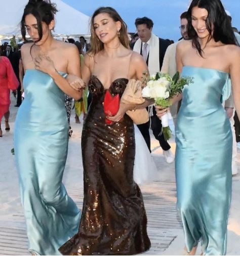Hire Bec + Bridge Moon Dance Strapless Dress in Sea Spray Blue (seen on Kendall Jenner & Bella Hadid)