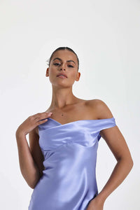 Hire NATALIE ROLT Monika Mini Dress in Bluebell