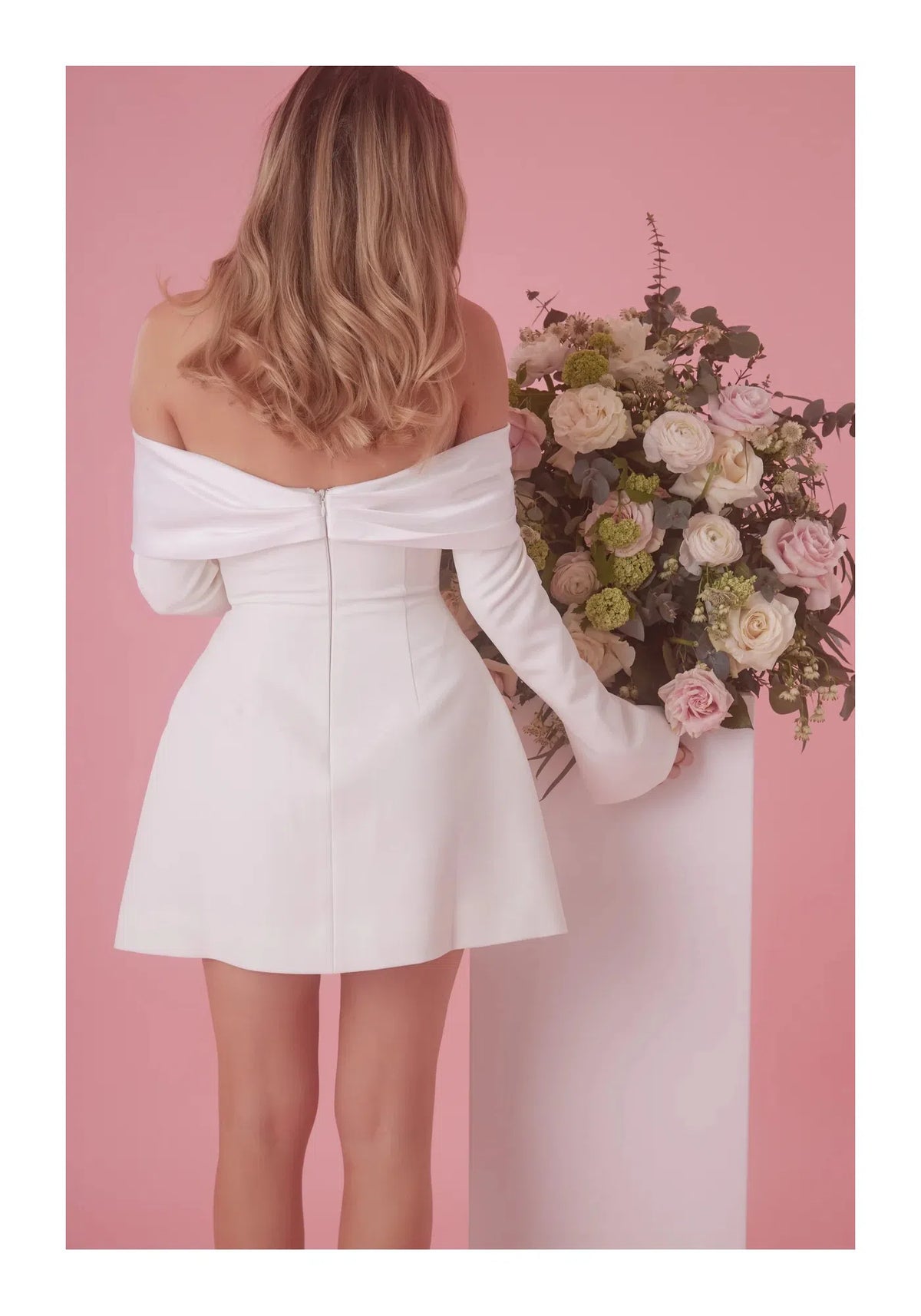 Hire ODD MUSE The Ultimate Muse Bow Mini Dress in White