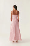 Hire AJE Soundscape Maxi Dress in Chalk Pink
